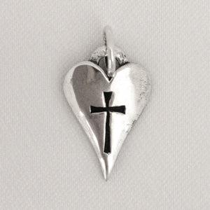 Thin Heart with Cross